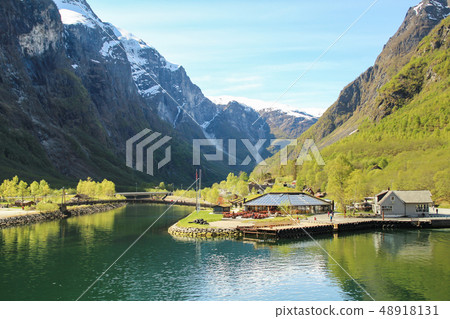 Norwegian fjord beautifully magnificent landscape Norwegian fjord beautifully magnificent landscape 48918131