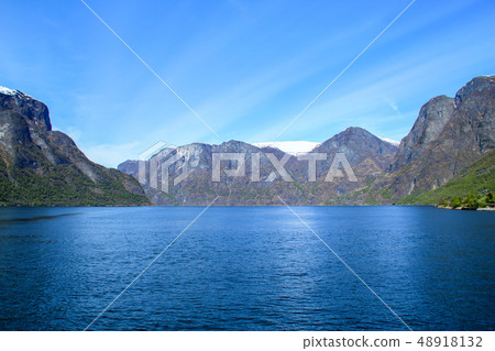 Norwegian fjord beautifully magnificent landscape 48918132