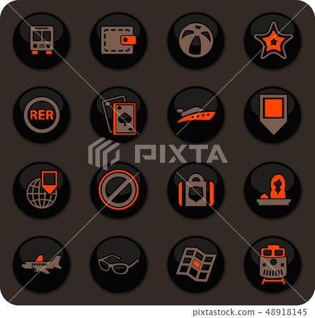 Travel icons set Travel icons set 48918145
