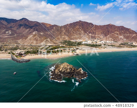 Fujairah sandy beach in the United Arab Emirates 48918329