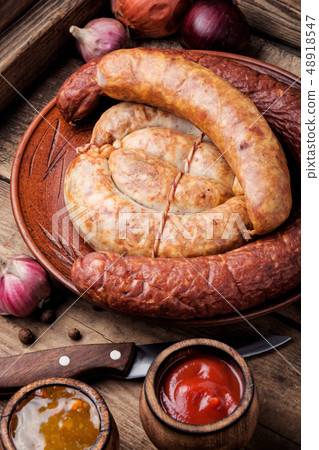 Smoked meats and sausages Smoked meats and sausages 48918547