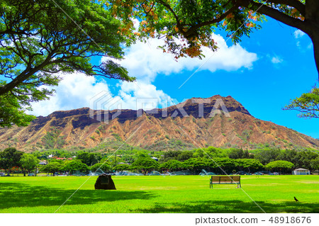 Diamond Head seen from Kapiolani Park (Hawaii) Diamond Head seen from Kapiolani Park (Hawaii) 48918676