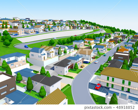 Housing Town Town House房地產住宅區 Housing Town Town House房地產住宅區 48918852