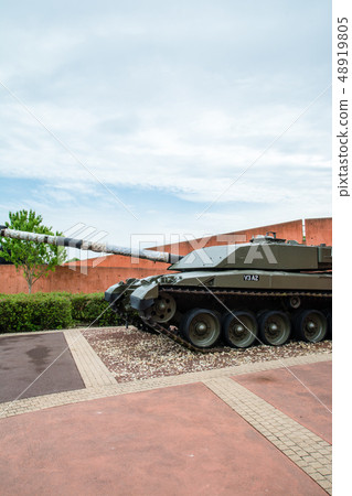 Historic Tank At the Tank Museum on the outskirts of England Historic Tank At the Tank Museum on the outskirts of England 48919805