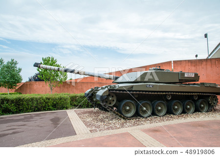 Historic Tank At the Tank Museum on the outskirts of England Historic Tank At the Tank Museum on the outskirts of England 48919806
