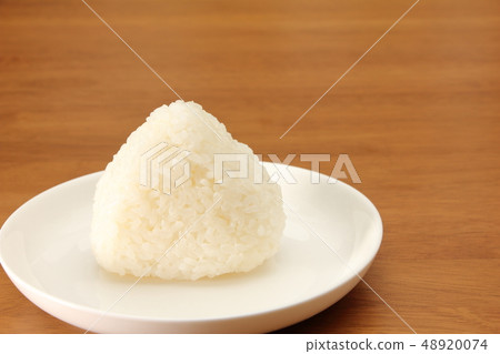 Rice balls and salted rice Rice balls and salted rice 48920074