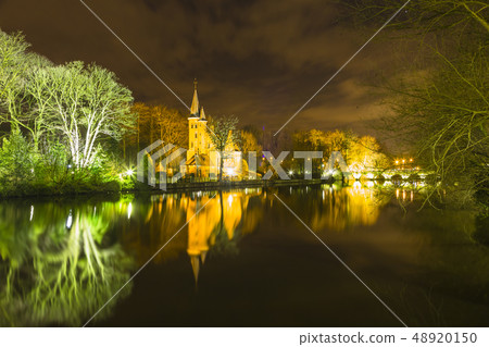 比利時布魯日Minnewater夜視圖 48920150