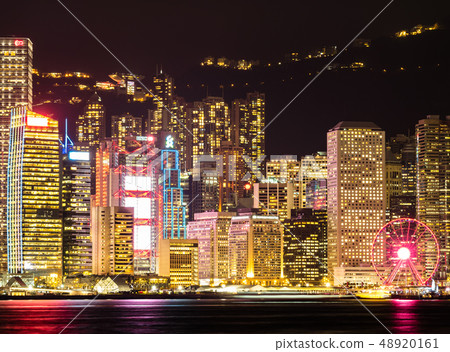 Hong Kong Victoria Harbor night view Hong Kong Victoria Harbor night view 48920161