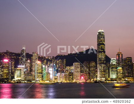 Hong Kong Victoria Harbor night view Hong Kong Victoria Harbor night view 48920162