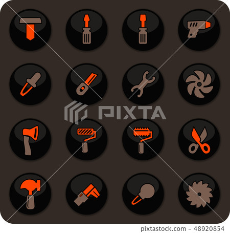 Work tools icons set Work tools icons set 48920854