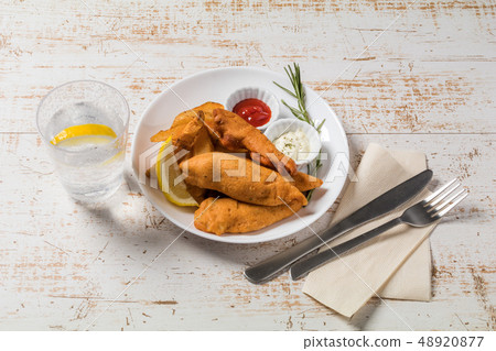 Fish and chips typical British fish and chips Fish and chips typical British fish and chips 48920877