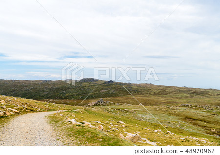 The walking track to Kosciuszko peak, in 48920962