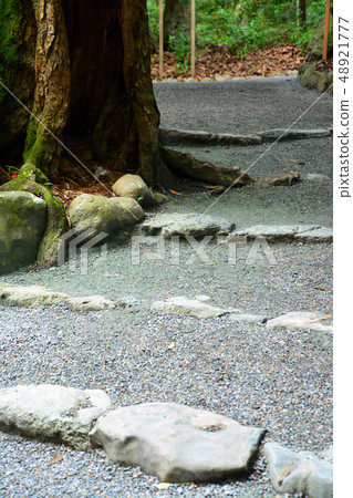Stone steps of Ise Shrine 48921777