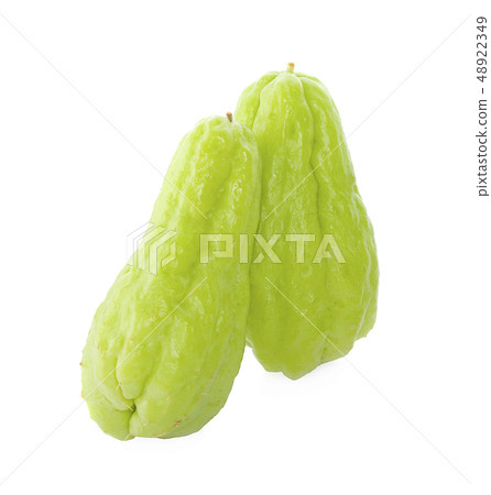 chayote isolated on white background 48922349