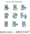 Banking icon collection pack set, Flatlay design 48923347