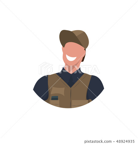 male master or repairman face avatar mechanic repair service worker professional occupation concept male master or repairman face avatar mechanic repair service worker professional occupation concept 48924935