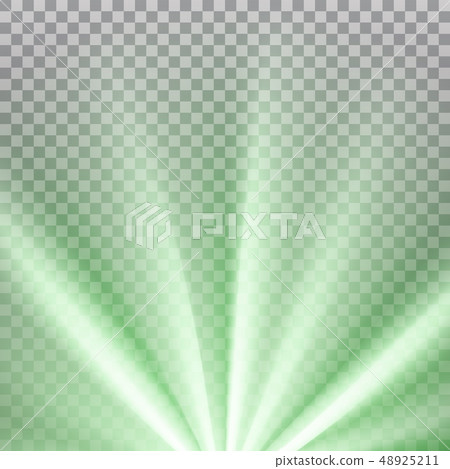 Green colored rays with color spectrum flare 48925211