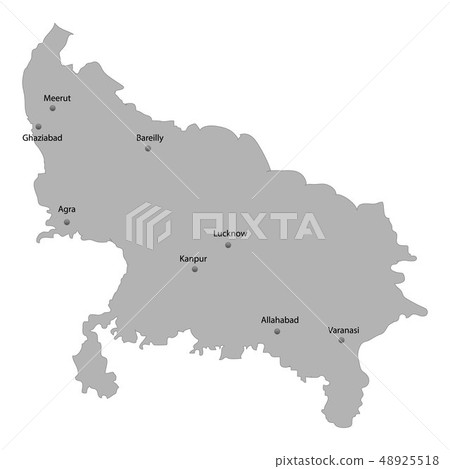 High Quality map state of India. 48925518