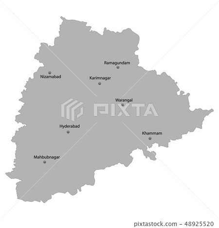 High Quality map state of India 48925520