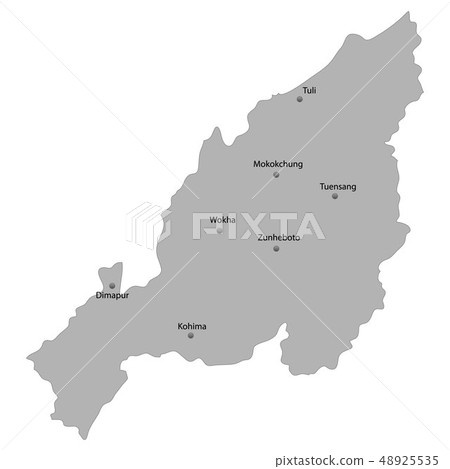 High Quality map state of India. 48925535