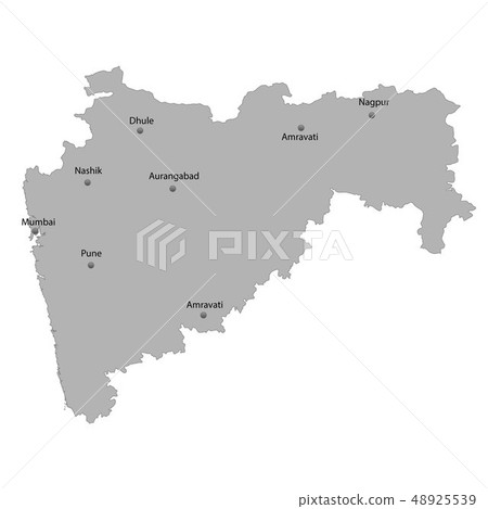 High Quality map state of India. High Quality map state of India. 48925539