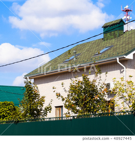 Asphalt shingle. Decorative  48927445