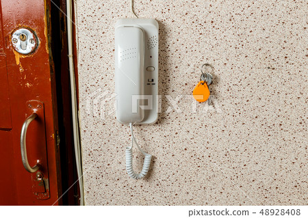 keys and white intercom 48928408
