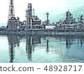 An industrial complex in Yokkaichi made from photographs 48928717