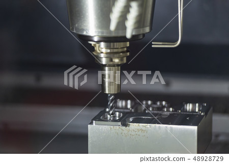 The  CNC milling machine . 48928729