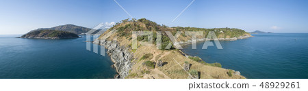 Aerial view drone shot of panorama laem promthep 48929261
