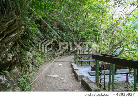 The walk way in taroko at taiwan The walk way in taroko at taiwan 48929927