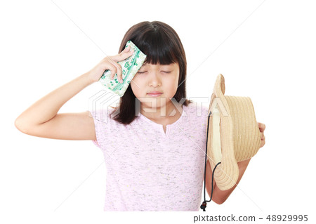 A tired girl A tired girl 48929995