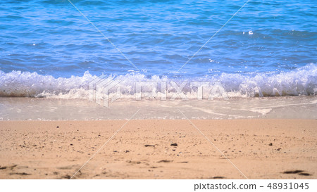 Clear light blue color sea water splashing to Clear light blue color sea water splashing to 48931045
