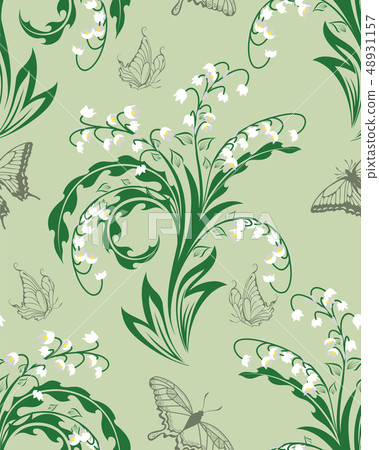 Seamless floral pattern 48931157