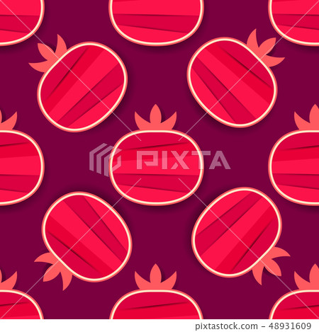Grenades seamless pattern. Background of red Grenades seamless pattern. Background of red 48931609