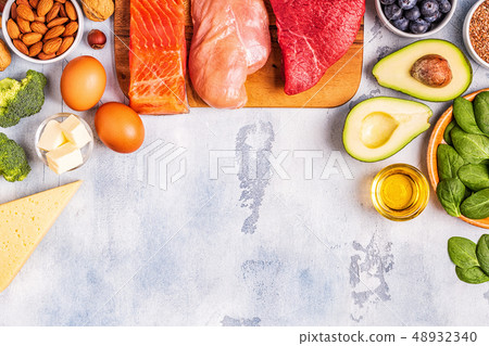 Balanced low carb, high good fat , healthy food. 48932340