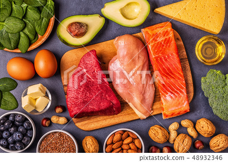 Balanced low carb, high good fat , healthy food. 48932346