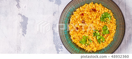 Lentil soup (Masoor Dal or Dal Tadka Curry) Lentil soup (Masoor Dal or Dal Tadka Curry) 48932360