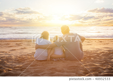 Sea and beach background. Skyline with sky clouds, Sea and beach background. Skyline with sky clouds, 48932533
