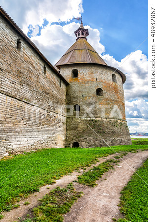 Tower of medieval Oreshek fortress 48932867