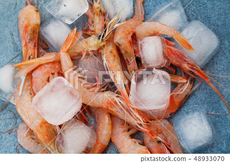 Authentic organic food. Shrimps Italian delishes 48933070