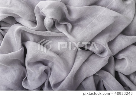 Soft grey cotton fabric 48933243