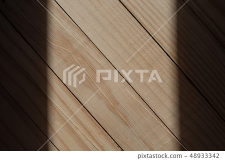 Wood wall texture with shadow border for design 48933342
