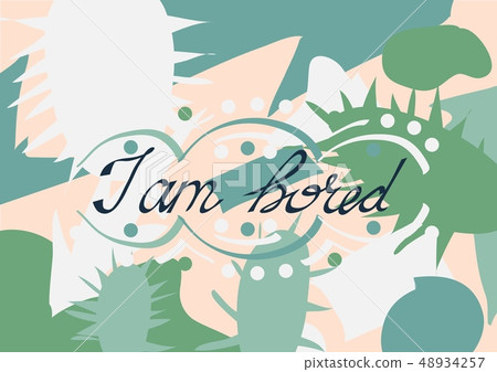 I am bored. Sadness and longing. Vector I am bored. Sadness and longing. Vector 48934257