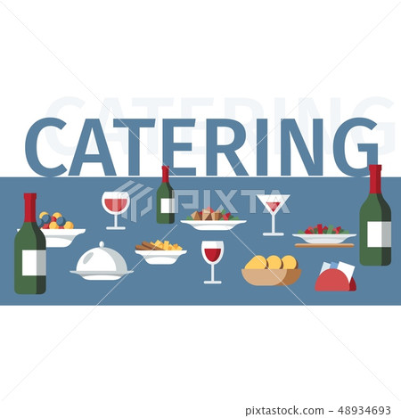 Catering Service Word Concept Restaurant Banner Catering Service Word Concept Restaurant Banner 48934693