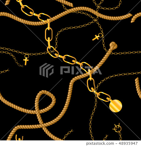 Pattern with belts, chain Pattern with belts, chain 48935947