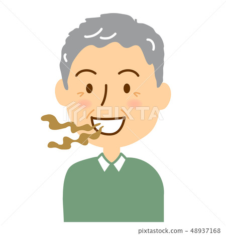 No bad breath senior male awareness No bad breath senior male awareness 48937168