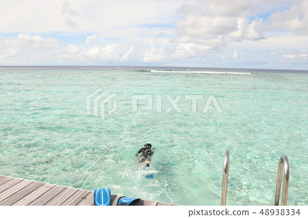 Clear sea, alone Clear sea, alone 48938334