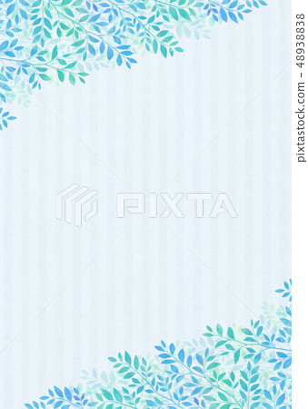 背景材料_木葉若葉青葉鮮綠 48938838