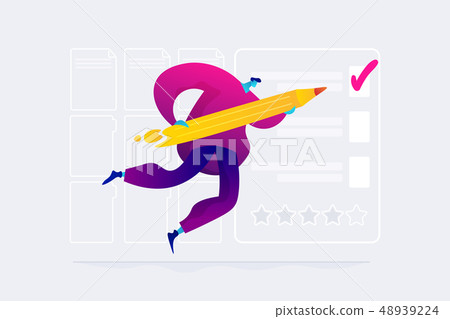 Employee assessment concept vector illustration. Employee assessment concept vector illustration. 48939224